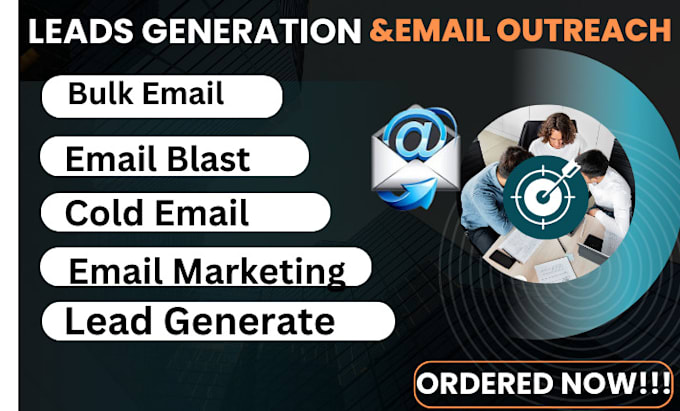 Gig Preview - Do cold email outreach linkedin lead generate bulk email campaign