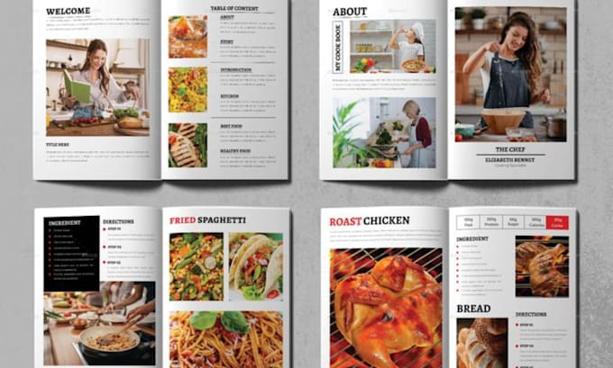 Gig Preview - Write healthy cookbook recipe book, cookbook recipes writer, cookbook formatting