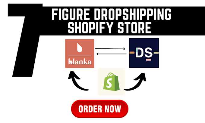 Gig Preview - Design build create 7 figures automated shopify dropshipping via blanka autods