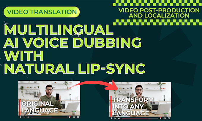 Gig Preview - Deliver video localization with voice translation using ai dubbing