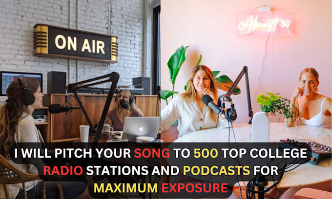 Gig Preview - Pitch your song to 500 top college radio stations and podcast for max exposure