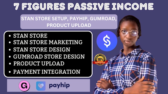 Gig Preview - Do stan store setup, stan store marketing, payhip sales funnel, product upload