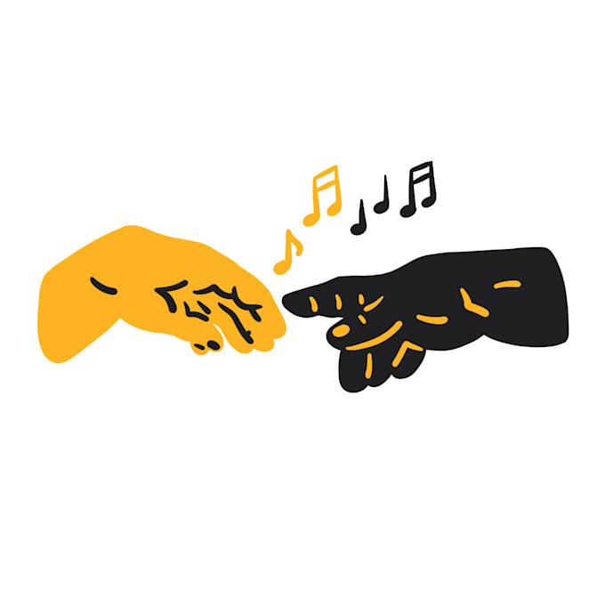 Gig Preview - Draw music stickers in my style