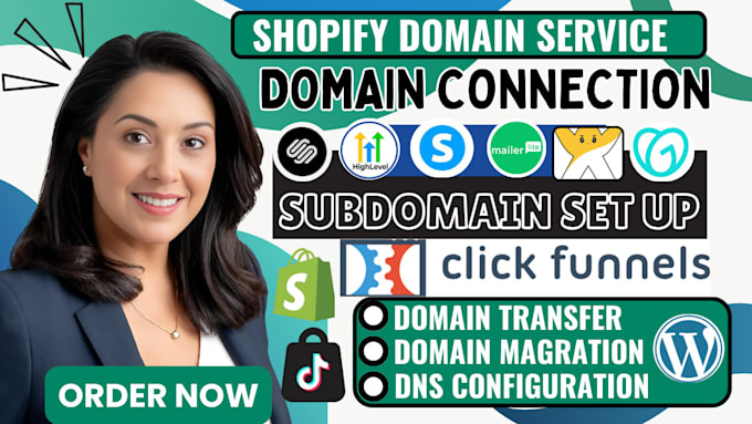 Gig Preview - Connect domain, dns, transfer domain, domain redirect, fix email, subdomain