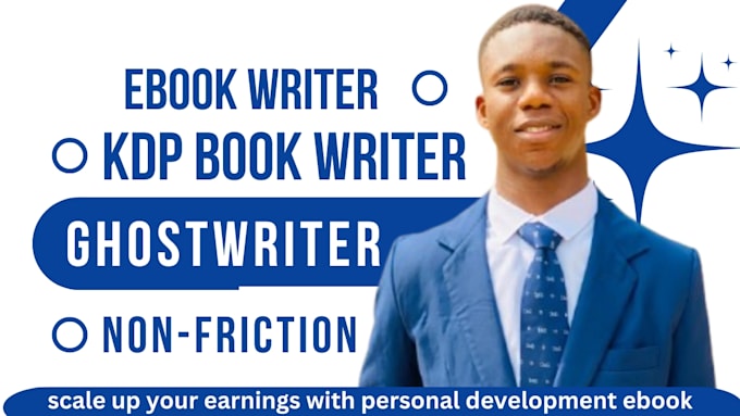 Gig Preview - Be your non friction ebook ghostwriter on personal development KDP book writing