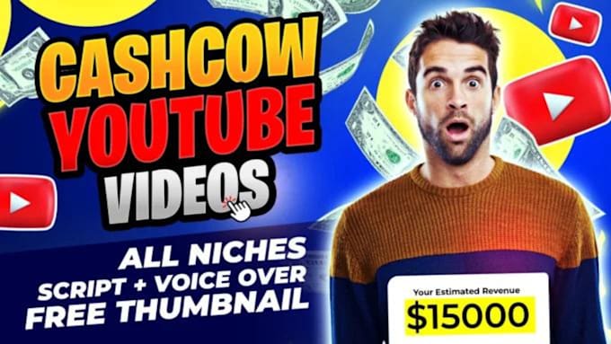 Gig Preview - Create automation cash cow channel, cash cow video, cash cow, cash cow youtube