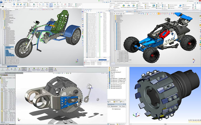 Gig Preview - 3d cad design industrial product design fusion 360 solidwork step stl 3d print