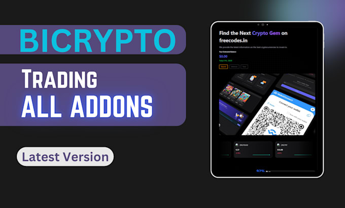 Gig Preview - Provide bicrypto all addons latest version free updates