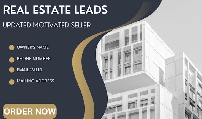 Gig Preview - Generate real estate, real estate  leads, lead generation, and do facebook ads