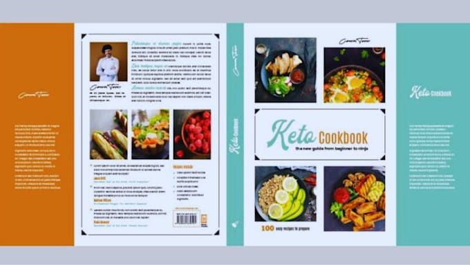 Gig Preview - Do cookbook cover design recipe book design, cookbook formatting cookbook writer