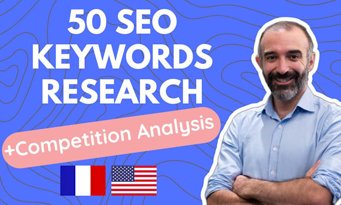 Gig Preview - Research 50 SEO keywords for your website or blog