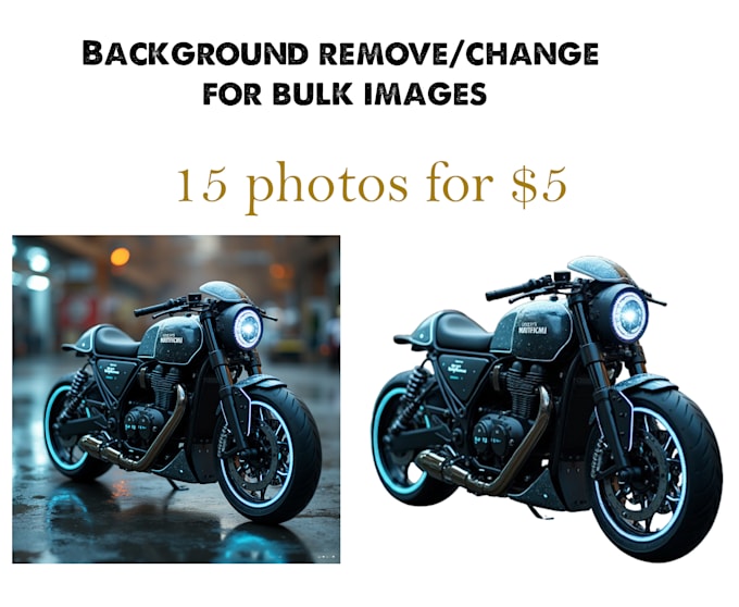 Gig Preview - Remove or change background of your bulk images