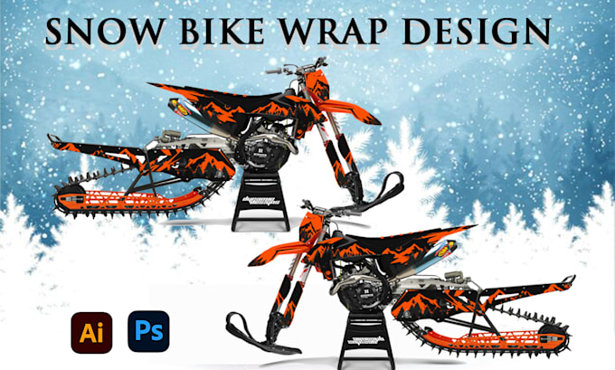 Gig Preview - Do vehicle wrap design, custom wrap, motorcycle wrap design, atv wrap design