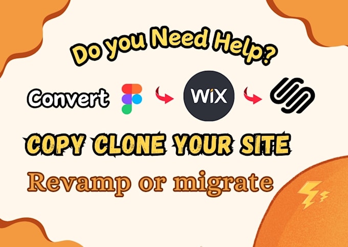 Gig Preview - Migrate copy clone wix website figma to wix revamp squarespace website redesign