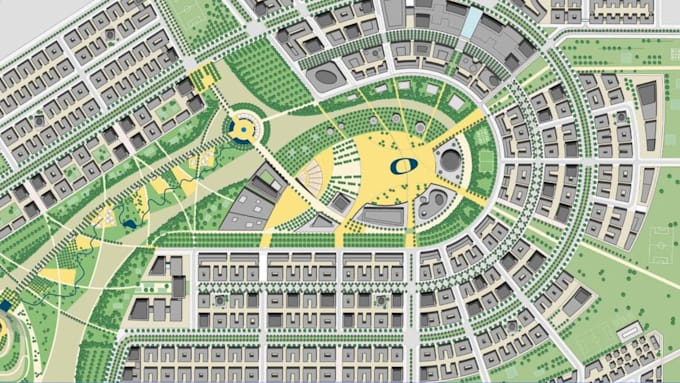 Gig Preview - Design new town, estate, housing scheme layout plan on your area of land