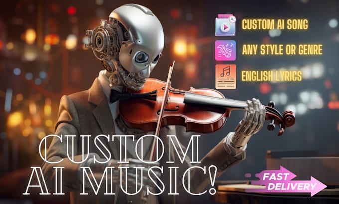 Gig Preview - Create custom ai song with any style from english lyrics