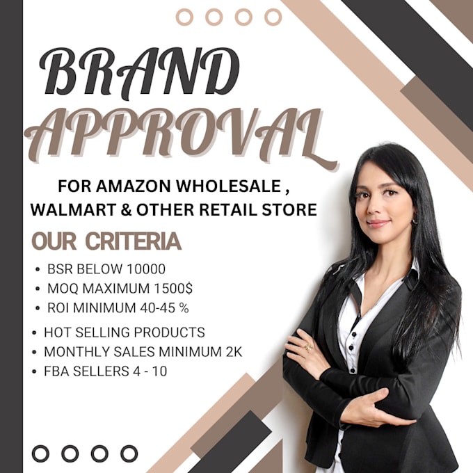 Gig Preview - Provide you brand approval for amazon wholesale