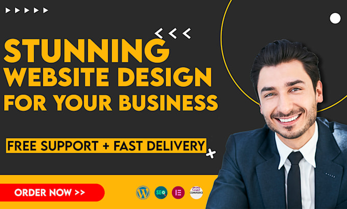 Gig Preview - Create stunning wordpress website design and development for you