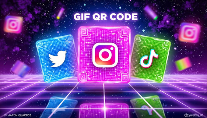 Gig Preview - Design custom animated GIF qr codes to boost engagement