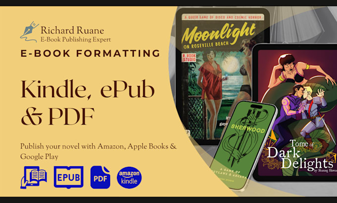 Gig Preview - Convert your docx or PDF file to epub and kindle kpf format