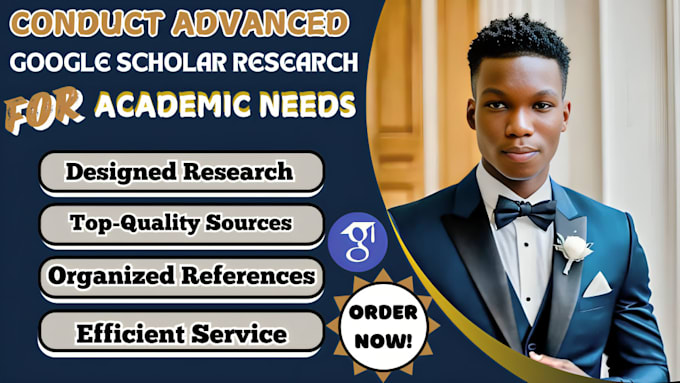 Gig Preview - Conduct advanced google scholar research for your academic needs