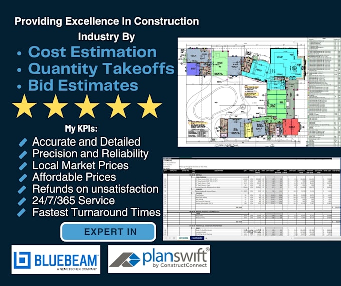 Gig Preview - Do estimates for gc subs builders and developer