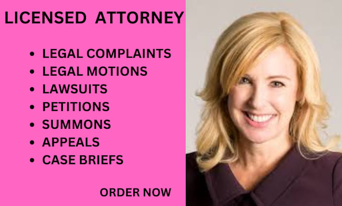 Gig Preview - Prepare lawsuit, complaint, claim, petition, motion and response