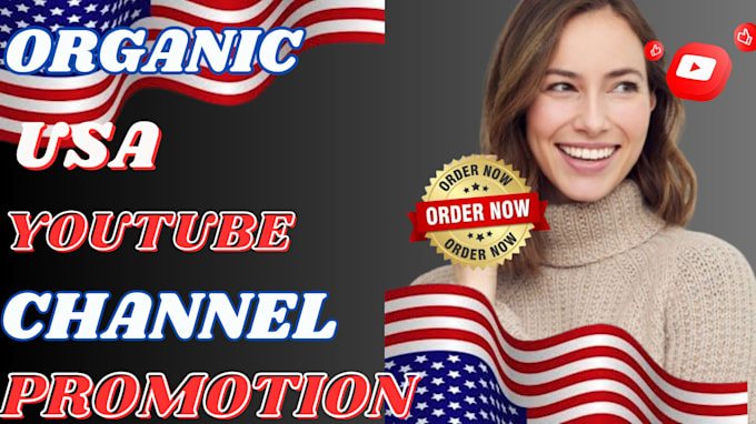 Gig Preview - Do organic usa youtube video and channel promotion