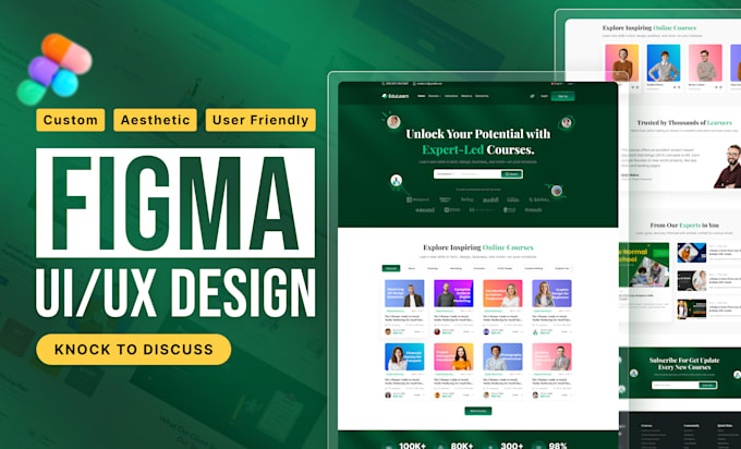 Bestseller - do figma design, figma website, figma landing page, website mockup