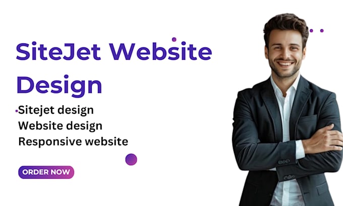 Gig Preview - Design sitejet landing page, sitejet design, website design