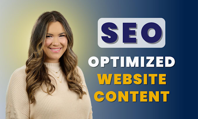 Gig Preview - Write SEO optimized content as your website content writer