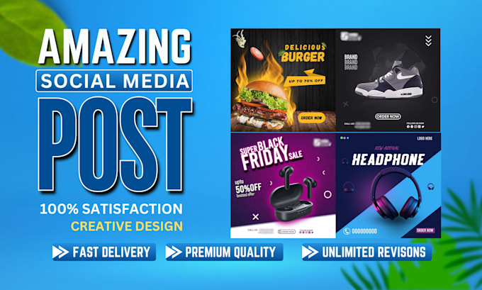 Bestseller - create high quality social media posts covers and banner