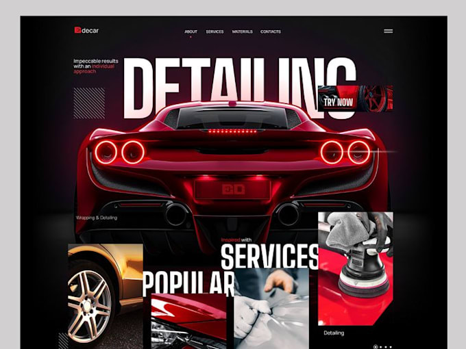 Bestseller - car detailing website auto detailing website car wash website detailing