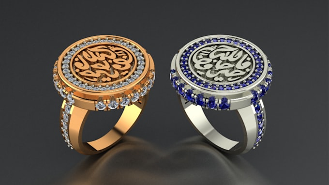 Gig Preview - Design jewelry cad design and render it