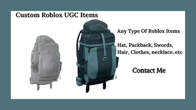 Bestseller - create custom roblox ugc 3d roblox model roblox items and roblox accessories