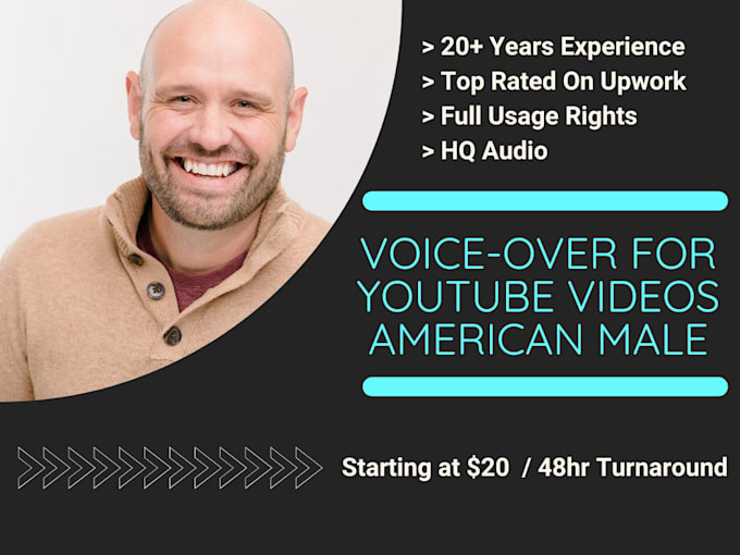 Gig Preview - Record an american male voice over for a youtube video