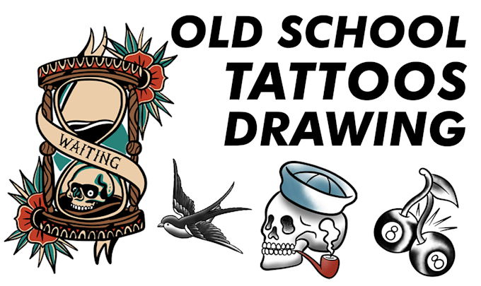 Gig Preview - Draw old school style tattoo