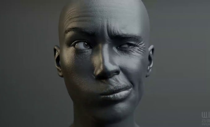 Gig Preview - Sculpt any face and bust model for 3d printing