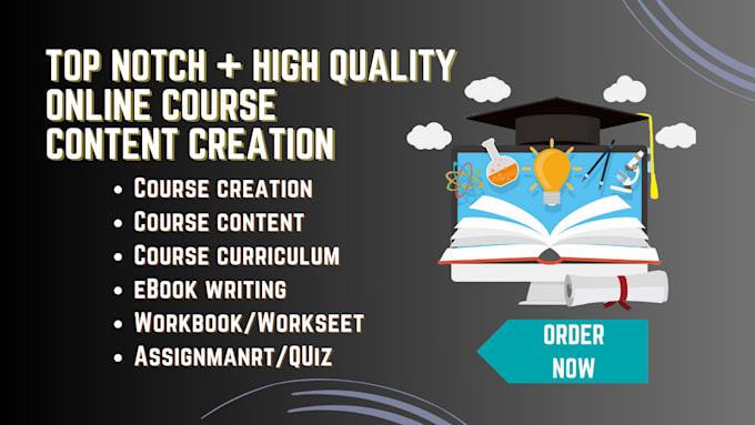 Gig Preview - Create course content online course creation training manual course curriculum