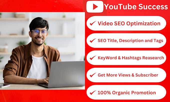 Gig Preview - Do professional youtube video seo to improve your video rankings