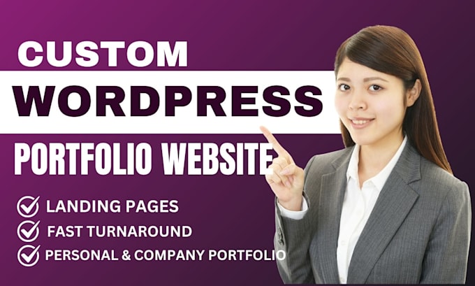 Bestseller - create personal portfolio website business wordpress portfolio website design