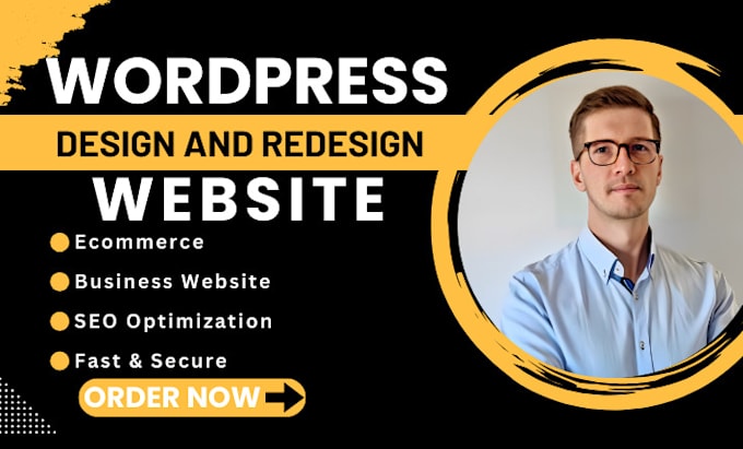 Gig Preview - Design, redesign, build, rebuild, clone, edit, fix or revamp wordpress website