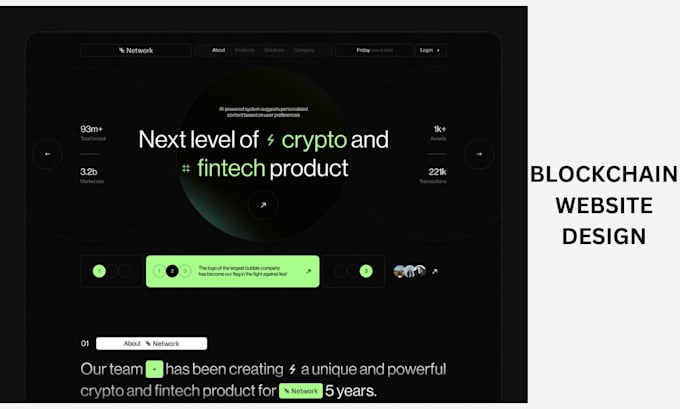 Gig Preview - Develop nft minting website on any blockchain, blockchain website