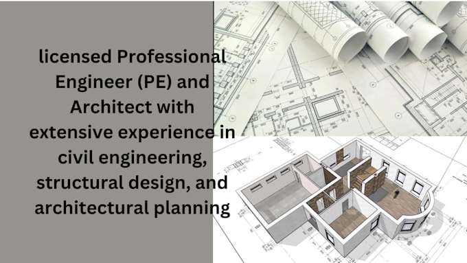 Gig Preview - Licensed civil structural engineer architect stamp city permit in california