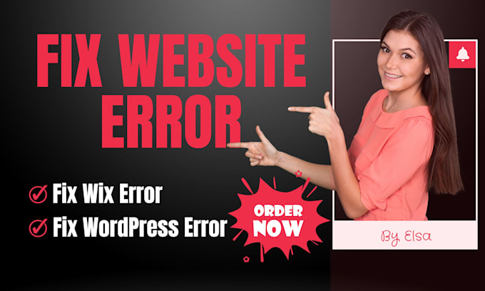 Gig Preview - Fix wix website errors, issues and bugs, wix maintenance, fix wordpress errors