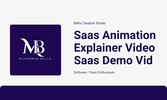 Gig Preview - Create saas video saas b2b startup video saas animation explainer saas demo