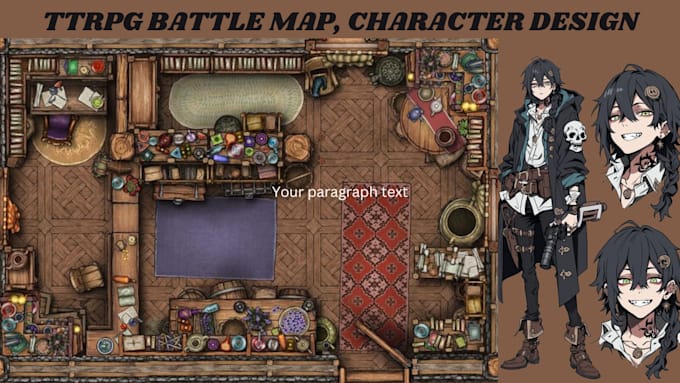 Bestseller - create custom dnd maps, battle map, dungeon, topdown , city map, fantasy worlds