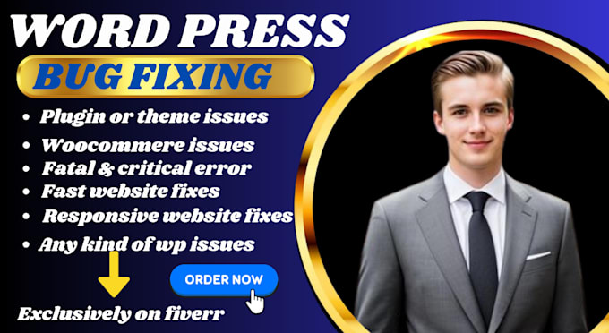 Gig Preview - Fix wordpress issues, critical error, wordpress bug fix and wordpress help