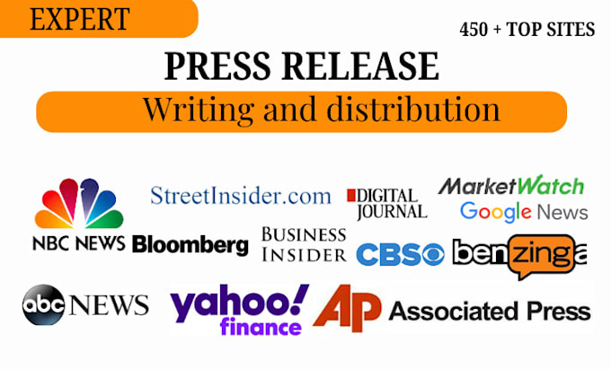 Gig Preview - Do press release writing press release distribution to top sites publish pr