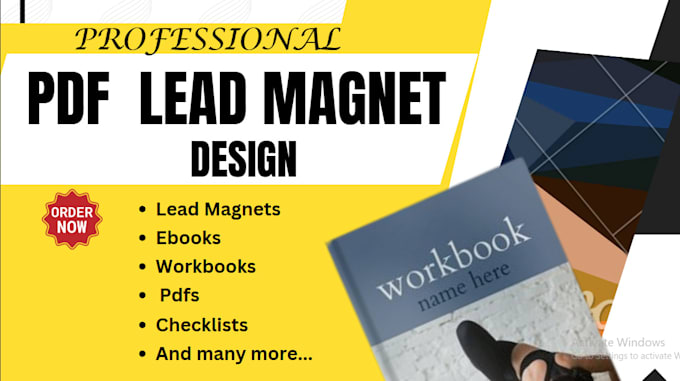 Gig Preview - Design lead magnet PDF, ebook and workbook